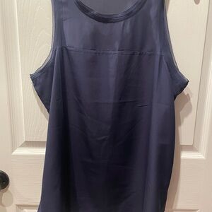Banana Republic Dark Blue Sleeveless Blouse